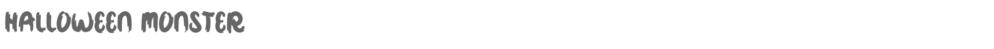 Halloween Monster Halloween Monster.otf font preview